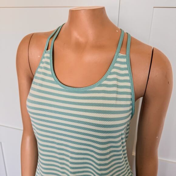 CALIA by Carrie Underwood, Move Stripe Racerback Athletic Tank-Blue Nile - Small - Picture 4 of 9